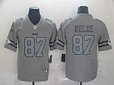 Nike Chiefs 87 Travis Kelce 2019 Gray Gridiron Gray Vapor Untouchable Limited Jersey,baseball caps,new era cap wholesale,wholesale hats